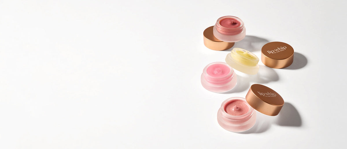 kari gran variety of Lip Whip shades with the tops off to show off color