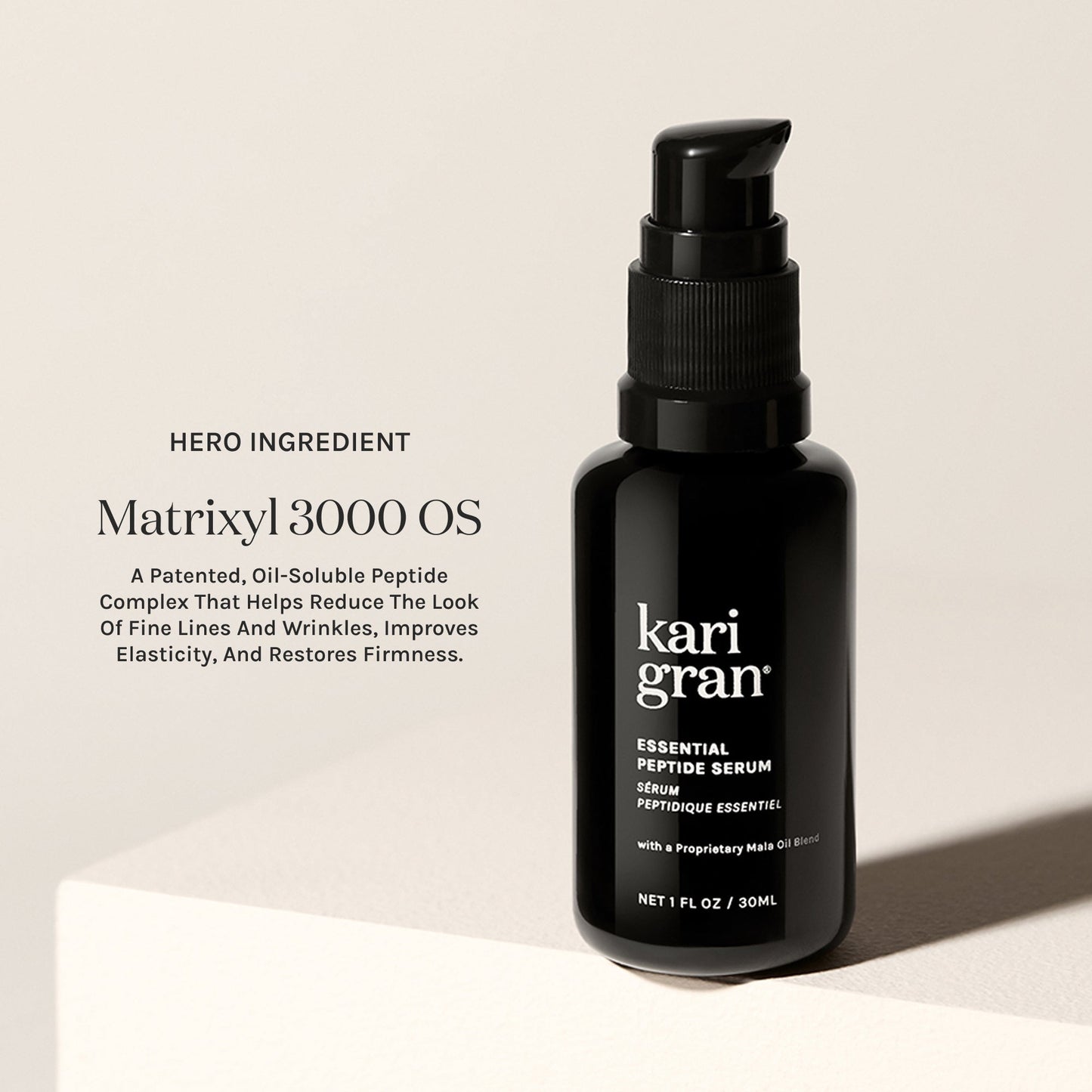 hero ingredient of essential peptide serum 